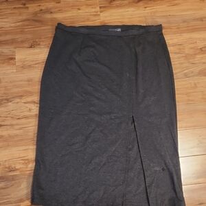 Elegant Dark Gray Pencil Skirt